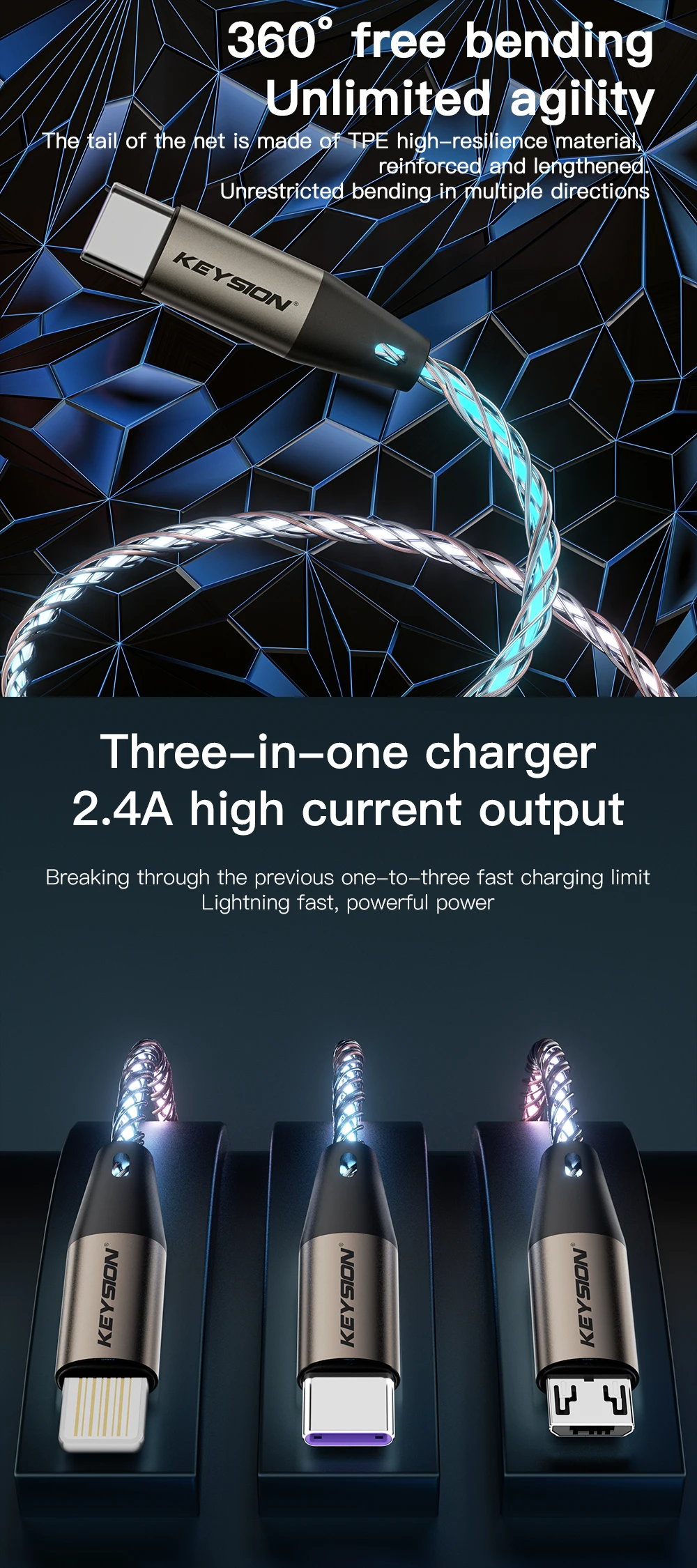 Cable USB 3 en 1 con luz LED RGB gradiente de luz Micro USB Cable tipo C Cable de carga rápida para iPhone Samsung Xiaomi OPPO 11 Cable USB 3 en 1 con luz LED RGB Cable USB 3 en 1 con luz LED RGB gradiente de luz Micro USB Cable tipo C Cable de carga rápida para iPhone Samsung Xiaomi OPPO » Cable USB 3 en 1 con luz LED RGB