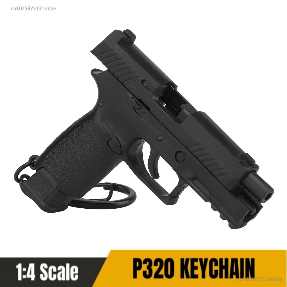 P320-Black Mini Gun Keychain 1:4 Miniature Gun Shape Pistol Keyring Pendant Ornament Gift for Army Fan Model Collection
P320-Black Mini Gun Keychain 1:4 Miniature Gun Shape Pistol Keyring Pendant Ornament Gift for Army Fan Model Collection
