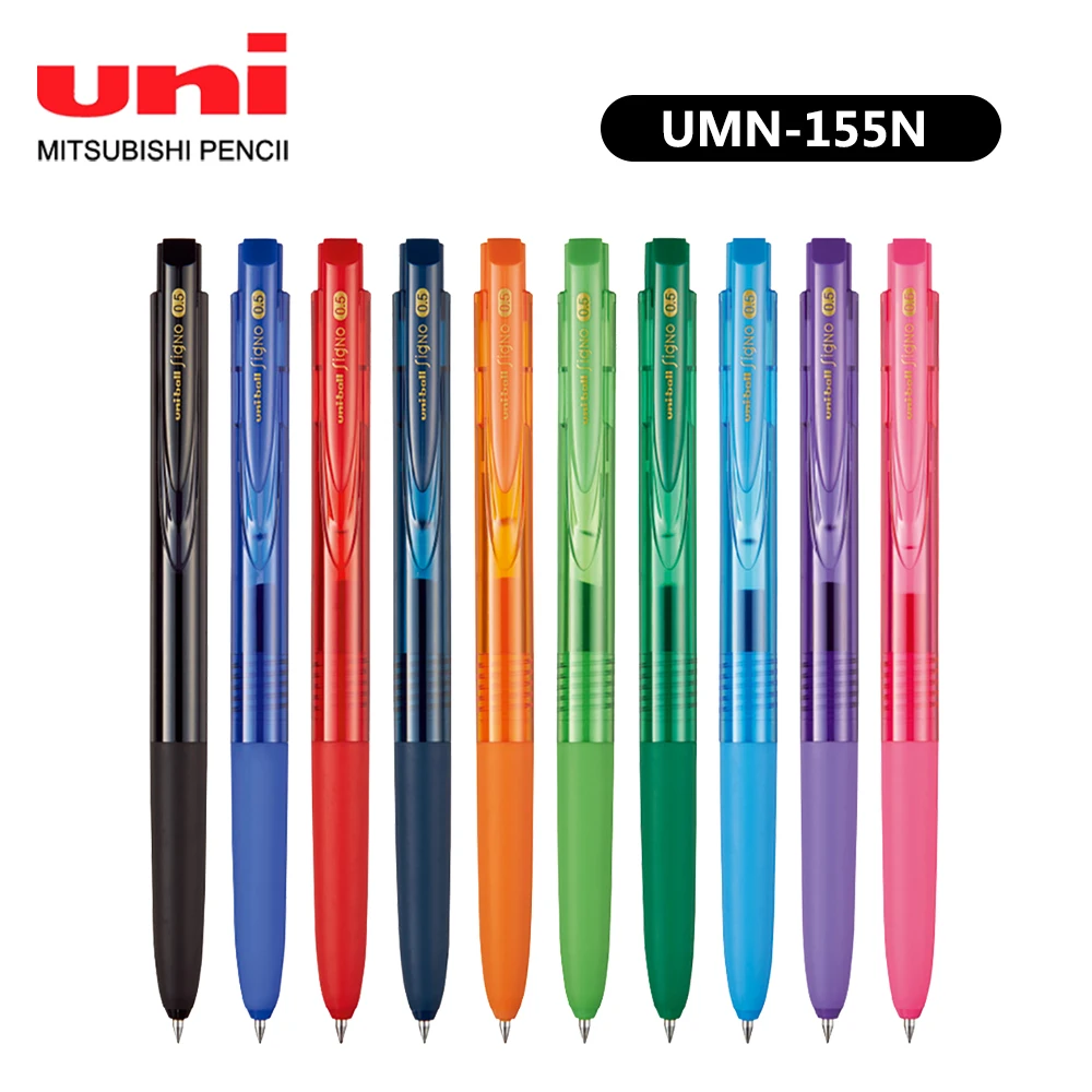 

1 Pcs UNI UMN-155N Gel Pen Ballpoint Pen Limited Office Accessories 0.28/0.38/0.5mm Color Water Pen UMR-83/85N Refill Stationery