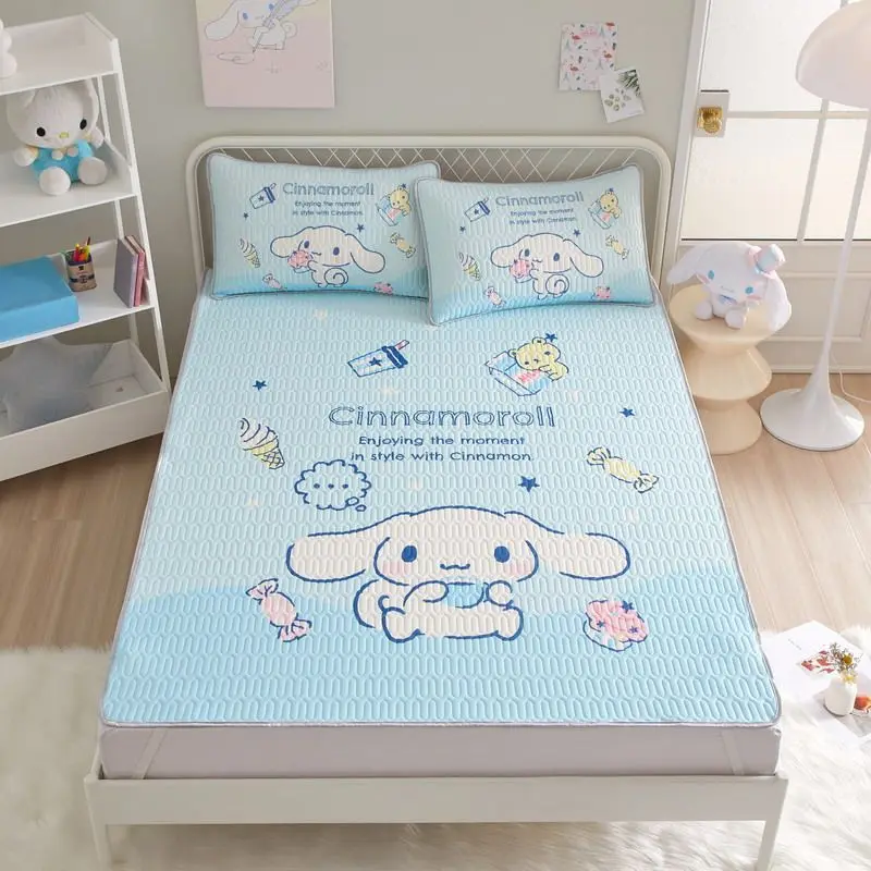Летняя Милая мультяшная детская эмульсия с надписью «My Melody Cinnamoroll», коврик из ледяного шелка, складная моющаяся фигурка аниме
Летняя Милая мультяшная детская эмульсия с надписью «My Melody Cinnamoroll», коврик из ледяного шелка, складная моющаяся фигурка аниме