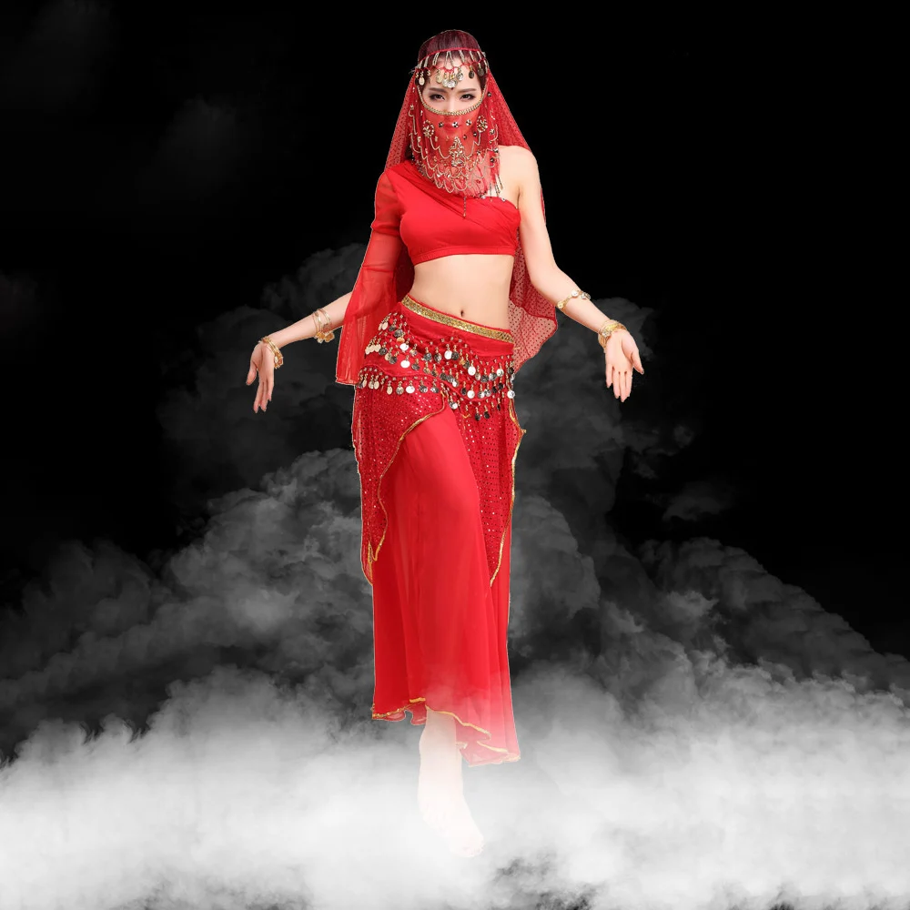 

Belly Dance Long Skirt Set Performance Stage Dance Suit Carnaval Disfraces Adults Bollywood Jewellery Sexy Tenue Indienne Femme