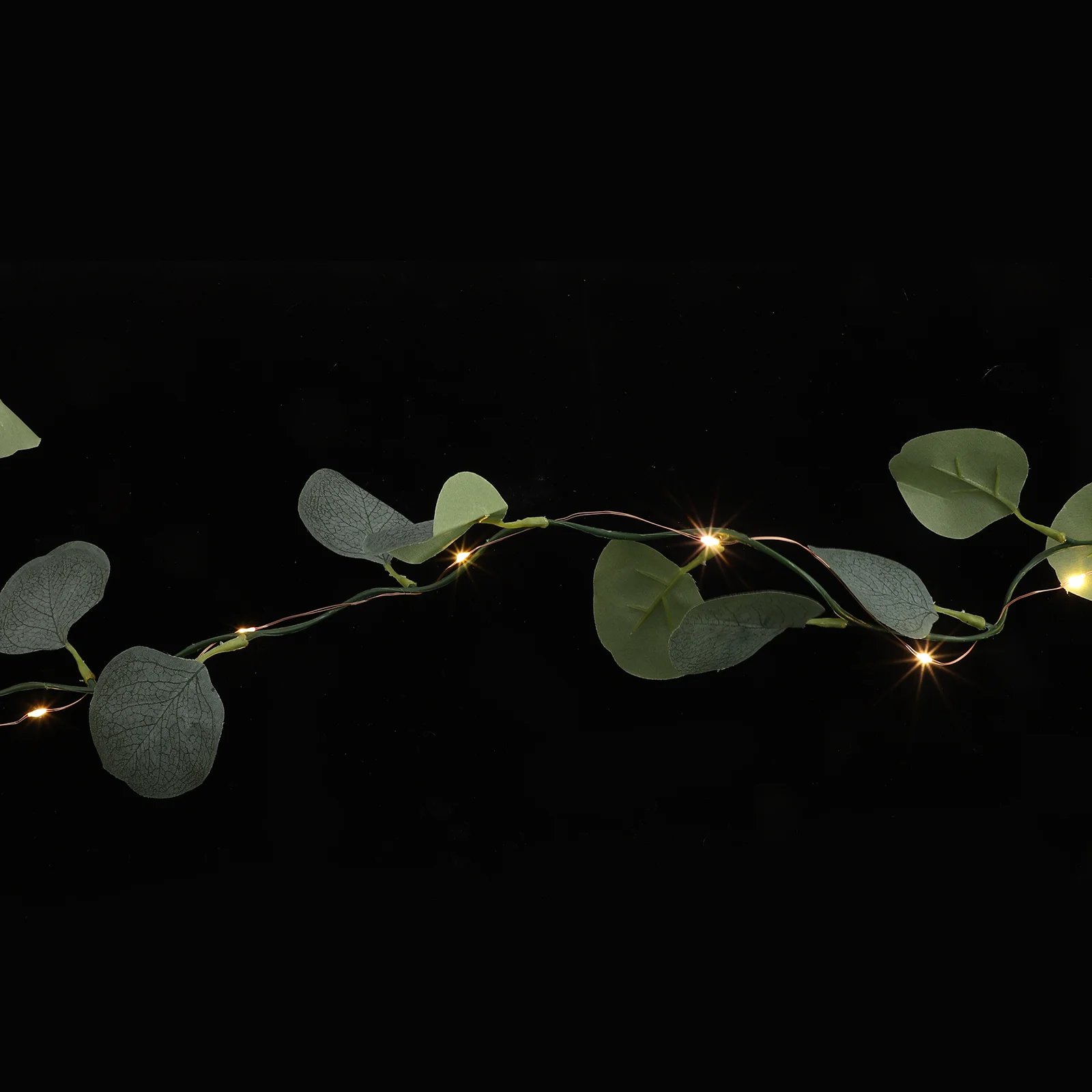 

Eucalyptus Garland With Light 20 Leds Artificial Leaf Light String Fairy Light