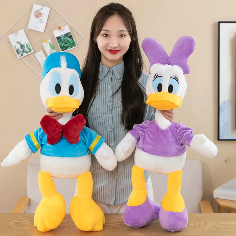 

New Cute Rabbit Hair Couple Donald Duck Daisy Doll Cartoon Plush Toy Doll Gift Gifts For Girlfriends Bedding Accessories