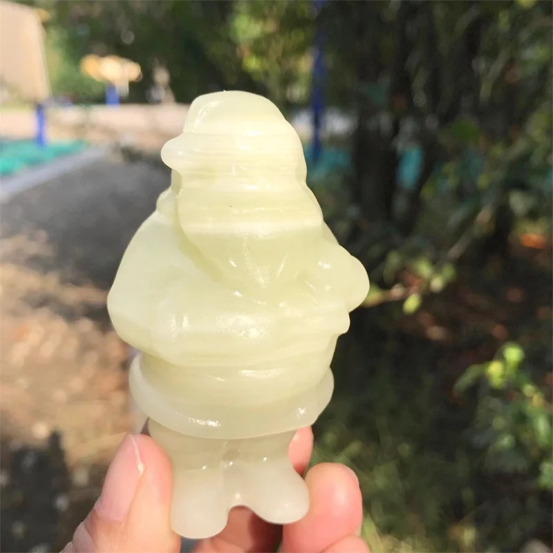 7cm Cute Natural Afghanistan Jade Crystal Stone Santa Claus Hand Carved Figurine Energy Crafts Home Decoration As Gift 1pcs
7cm Cute Natural Afghanistan Jade Crystal Stone Santa Claus Hand Carved Figurine Energy Crafts Home Decoration As Gift 1pcs
