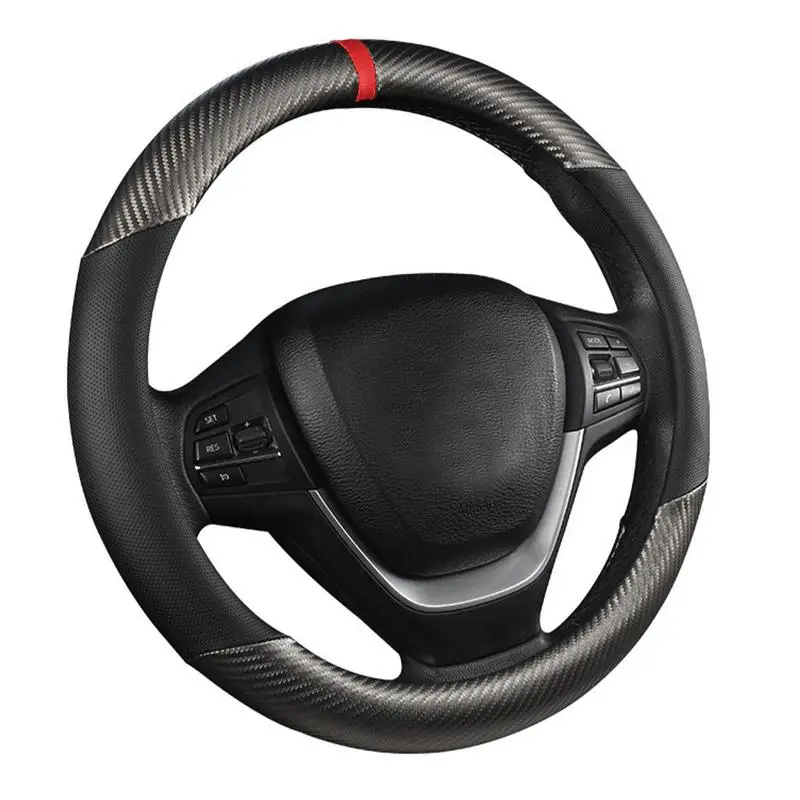 Car Steering Wheel Cover Breathable Anti Slip Protective PU Leather Steering Covers Universal Waterproof Steering Wheel Cover
Car Steering Wheel Cover Breathable Anti Slip Protective PU Leather Steering Covers Universal Waterproof Steering Wheel Cover
