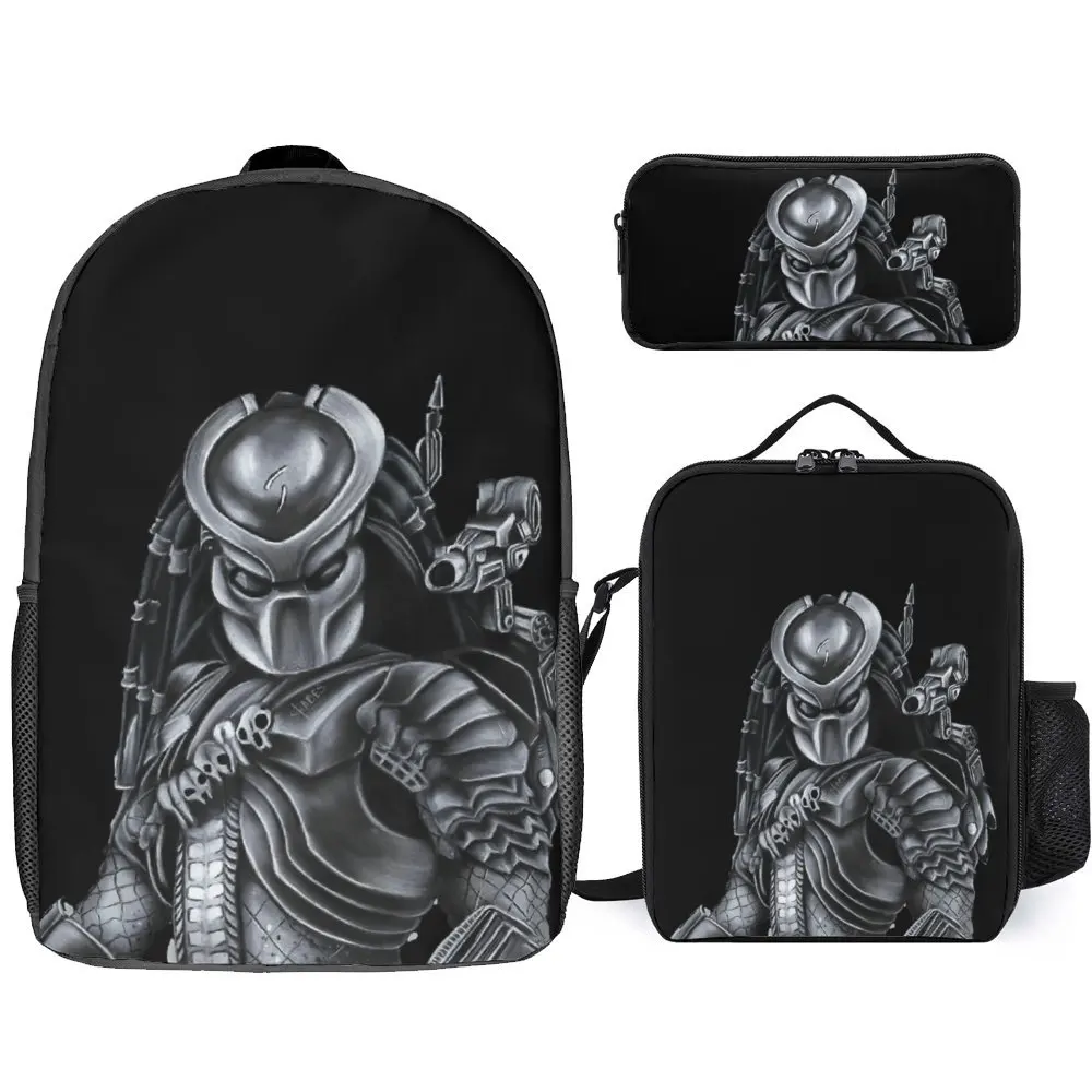 Predator Movie Alien 6 3 in 1 Set 17 Inch Backpack Lunch Bag Pen Bag Firm Pencil Case Cosy Sports Activities Top Quality
Predator Movie Alien 6 3 in 1 Set 17 Inch Backpack Lunch Bag Pen Bag Firm Pencil Case Cosy Sports Activities Top Quality