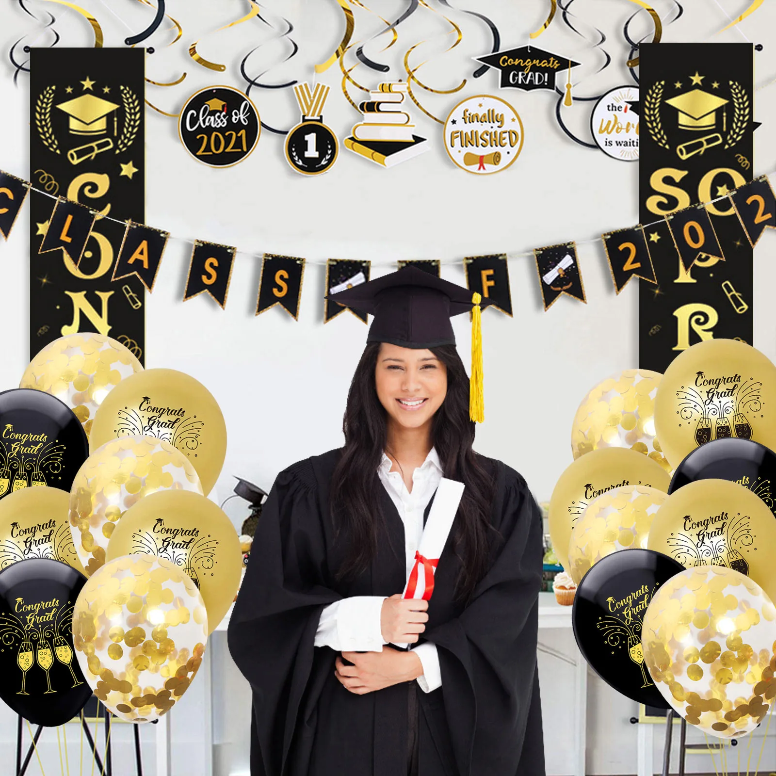 Behogar 71PCS Graduation Party Decorations Kit with Cupcake Balloons Ribbon for High School University Grad Party Supplies
Behogar 71PCS Graduation Party Decorations Kit with Cupcake Balloons Ribbon for High School University Grad Party Supplies