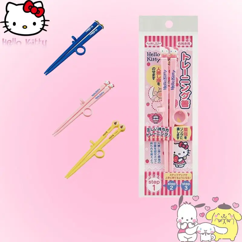Hello Kitty Learning Chopsticks Sanrio Anime Kawaii Portable 2-5 Years Old Children Baby Practice Holding Chopsticks Household
Hello Kitty Learning Chopsticks Sanrio Anime Kawaii Portable 2-5 Years Old Children Baby Practice Holding Chopsticks Household