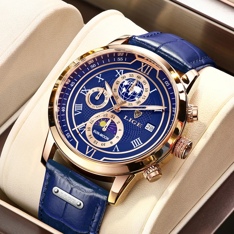 LIGE Watch for Men LIGE Business Men Watch Luxury Leather Casual Quartz Wristwatch Sports 30M Waterproof Watches Mens Date Clock
LIGE Watch for Men LIGE Business Men Watch Luxury Leather Casual Quartz Wristwatch Sports 30M Waterproof Watches Mens Date Clock