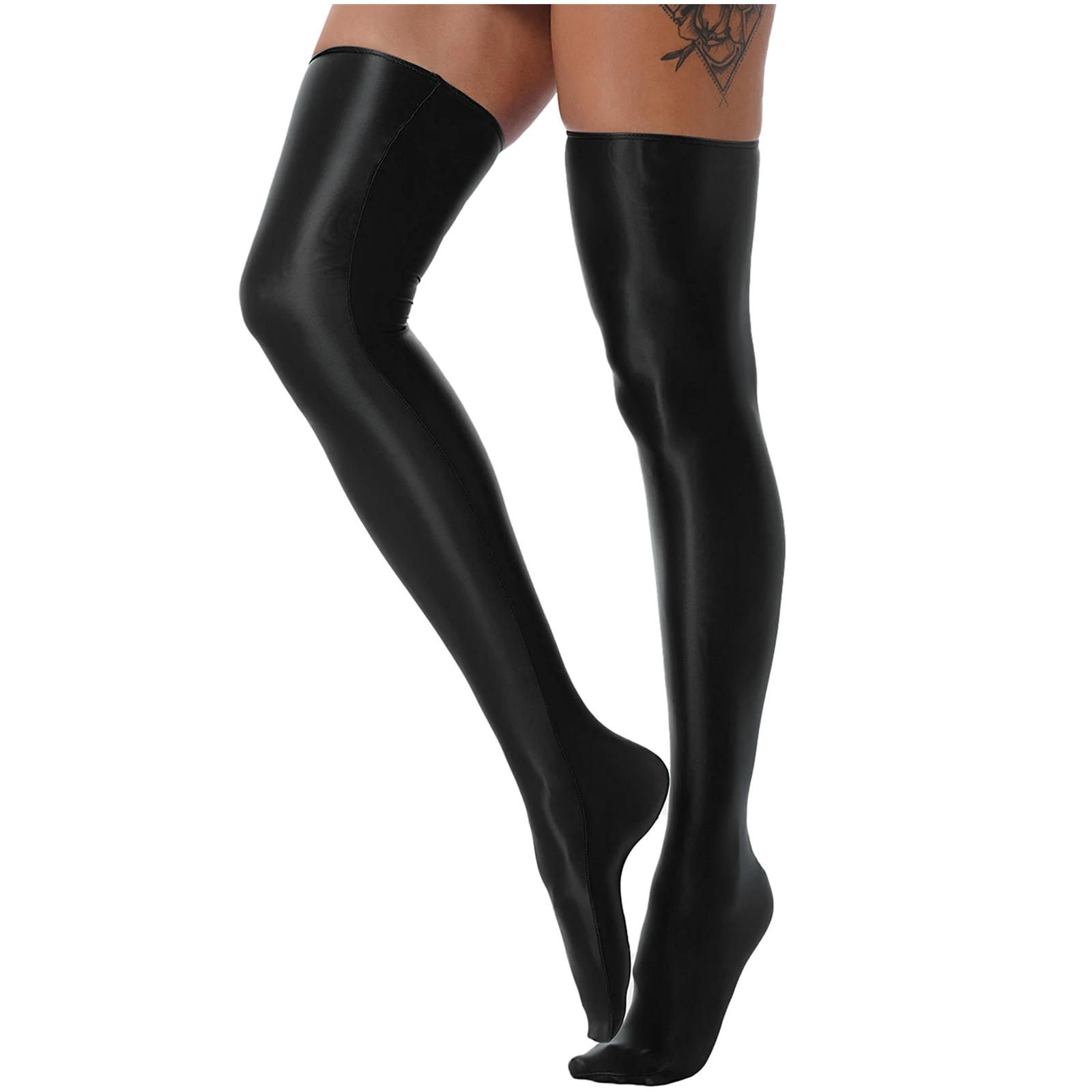 Womens Hot One Pair Glossy Thigh High Stockings Solid Color Stretchy Socks Costume Accessories
Womens Hot One Pair Glossy Thigh High Stockings Solid Color Stretchy Socks Costume Accessories