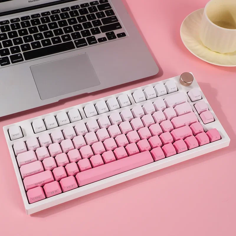 134 Keys Pink Gradient Keycaps PBT Double Shot OEM Side Print Backlight Shine Through Mechanical Keyboard GK61 Anne Pro 2 Girl
134 Keys Pink Gradient Keycaps PBT Double Shot OEM Side Print Backlight Shine Through Mechanical Keyboard GK61 Anne Pro 2 Girl
