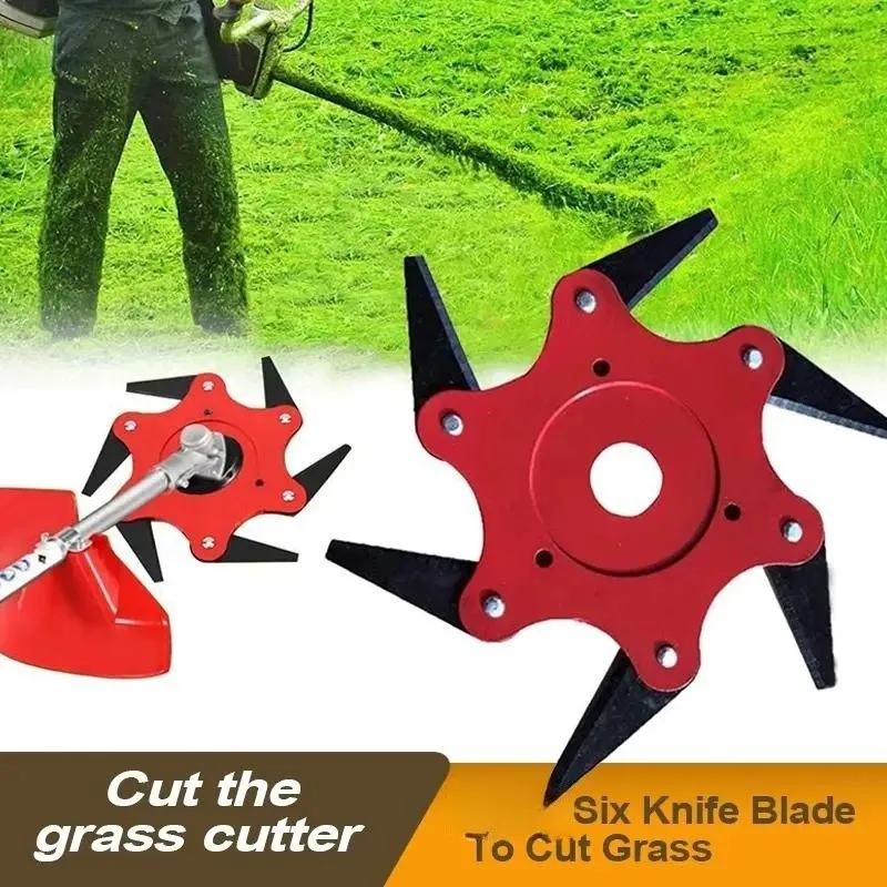 Thickened manganese steel six blades lawn mower accessories blade retractable lawn sanding universal Weeding gardening tools
Thickened manganese steel six blades lawn mower accessories blade retractable lawn sanding universal Weeding gardening tools