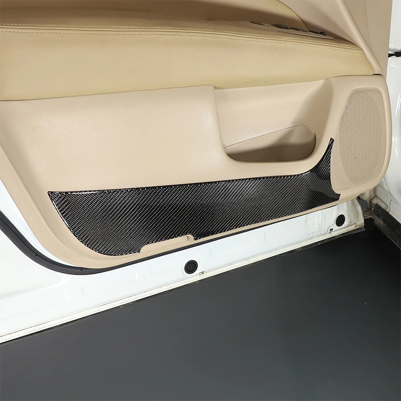 

For Nissan Pathfinder 2013-2018 Soft Carbon Fiber Car Front Rear Door Anti-kick Panel Cover Trim Sticker Car Accessories