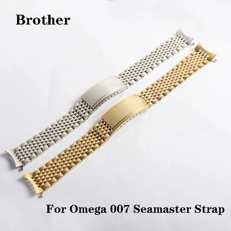 Ремешок из нержавеющей стали для часов Omega 007 Seamaster, сплошной изогнутый браслет с бусинами риса, 18 мм 19 мм 20 мм
Ремешок из нержавеющей стали для часов Omega 007 Seamaster, сплошной изогнутый браслет с бусинами риса, 18 мм 19 мм 20 мм