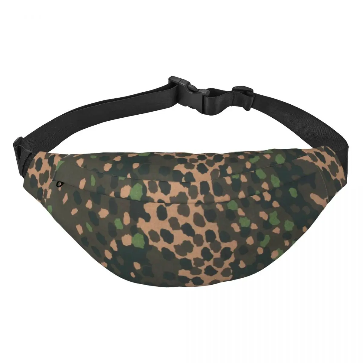 

Erbsenmuster Pea Dot German Camo Fanny Bag Military Army Camouflage Sling Crossbody Waist Pack Cycling Camping Phone Money Pouch
