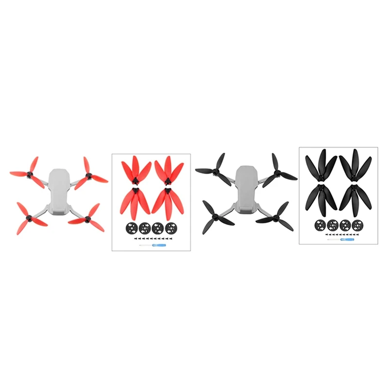 RISE-2Set Three-Blade Propeller For DJI Mavic Mini/ Mini 2 Drone Props Blade Wing Fans For DJI Mini 2, Red & Black
RISE-2Set Three-Blade Propeller For DJI Mavic Mini/ Mini 2 Drone Props Blade Wing Fans For DJI Mini 2, Red & Black