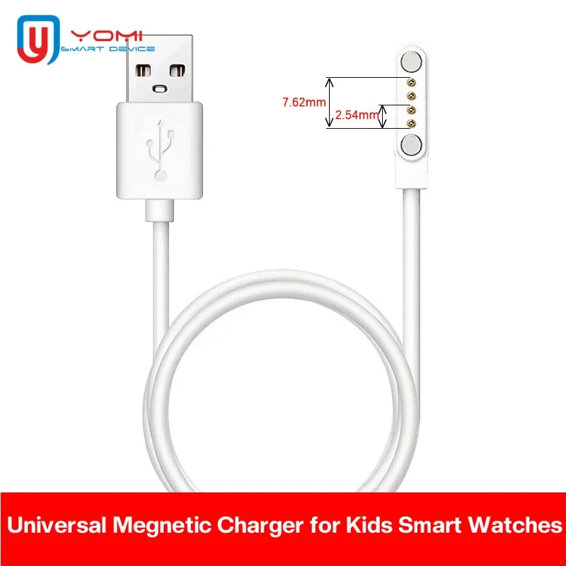 Universal Magnetic Charger for Waterproof Kids Smart Watch 2 pin 4 pin 7.62mm Fast Charging USB Cable cargador usb 4 pines
Universal Magnetic Charger for Waterproof Kids Smart Watch 2 pin 4 pin 7.62mm Fast Charging USB Cable cargador usb 4 pines