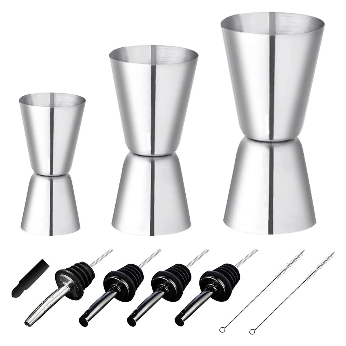 1 Set Cocktail Measuring Cups Stainless Steel Bar Measure 3/4/5Cl Small Jigger with Inner Scaling Dual Measuring Cups
1 Set Cocktail Measuring Cups Stainless Steel Bar Measure 3/4/5Cl Small Jigger with Inner Scaling Dual Measuring Cups
