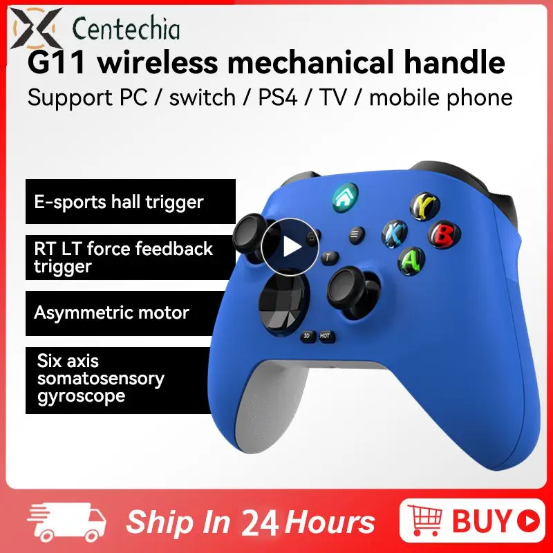 Wireless BT Gamepad Mechanical Game Controller PC Hall Trigger 3D Gyroscope Joystick for PC Computer Windows 7 10 11
Wireless BT Gamepad Mechanical Game Controller PC Hall Trigger 3D Gyroscope Joystick for PC Computer Windows 7 10 11