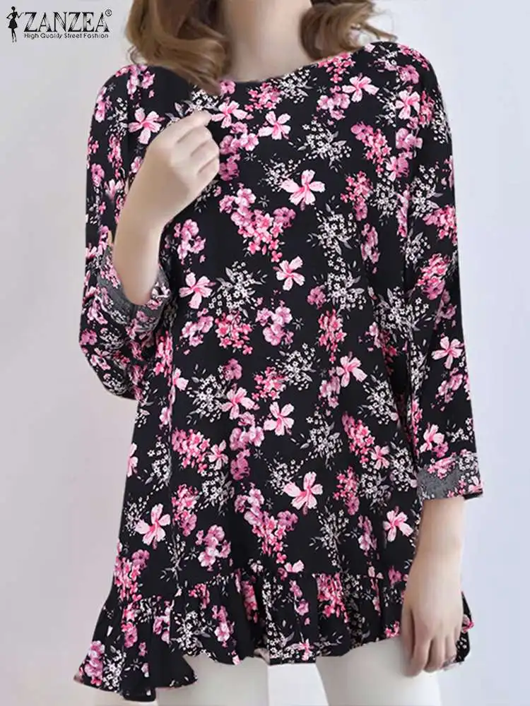 ZANZEA Holiday Round Neck Blusas Bohemian Shirts Women Casual Floral Print Blosues 2024 Fashion Ruffled Hem Long Sleeve Tops
ZANZEA Holiday Round Neck Blusas Bohemian Shirts Women Casual Floral Print Blosues 2024 Fashion Ruffled Hem Long Sleeve Tops