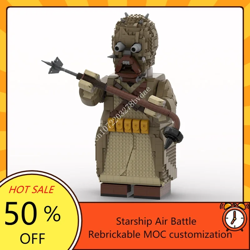 MOC космическая битва серии Tusken Raider Megafigure модель строительные блоки технологические Кирпичи DIY творческая Сборка игрушки детские подарки
MOC космическая битва серии Tusken Raider Megafigure модель строительные блоки технологические Кирпичи DIY творческая Сборка игрушки детские подарки