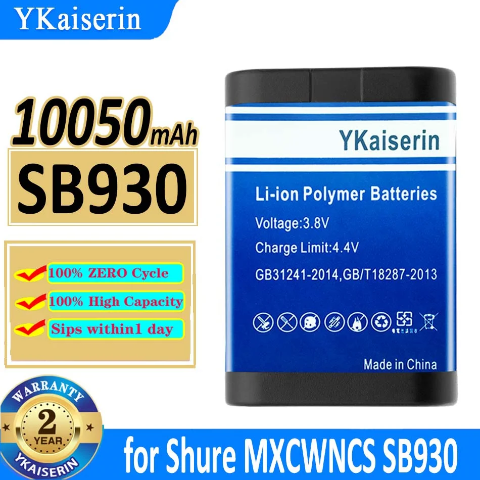 

10050mAh YKaiserin Battery for Shure MXCWNCS SB930 Bateria