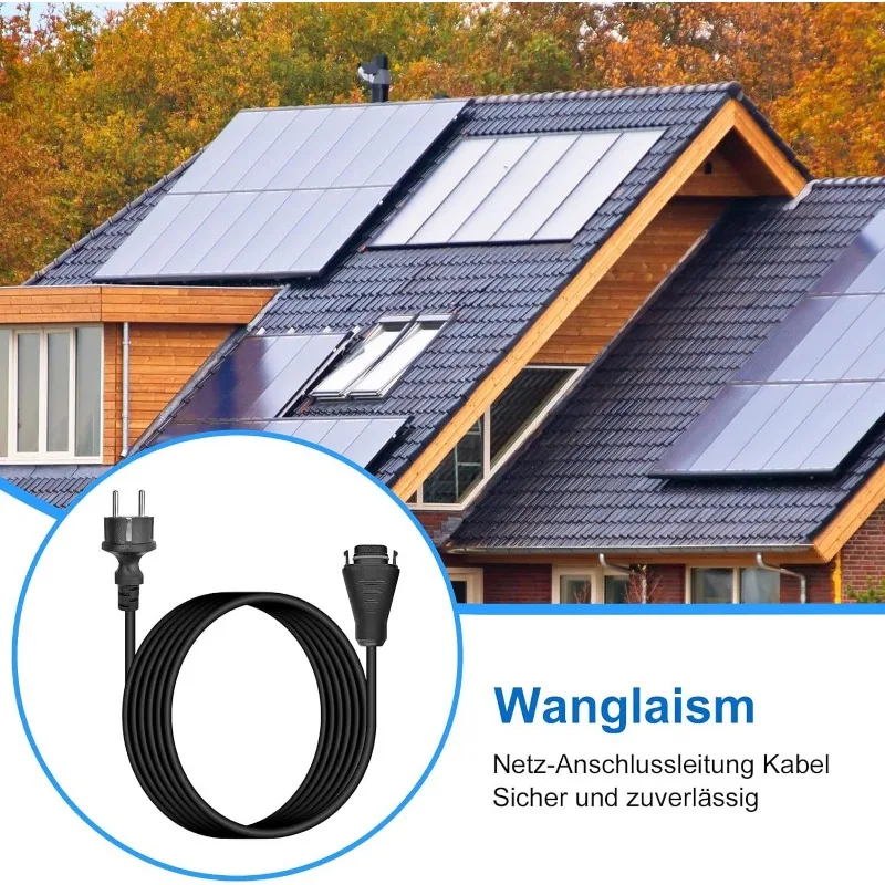 BLUSUNSOLAR Connection Cable Field Connector Plug 35M Schuko Plug IP44 Certified Cable for Flexible PV Installations
BLUSUNSOLAR Connection Cable Field Connector Plug 35M Schuko Plug IP44 Certified Cable for Flexible PV Installations