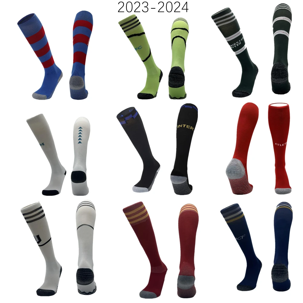 2023-2024 Professional European Football Club Socks Breathable Long Stocking Soccer Sock for Men Women Boy Compression Socks
2023-2024 Professional European Football Club Socks Breathable Long Stocking Soccer Sock for Men Women Boy Compression Socks