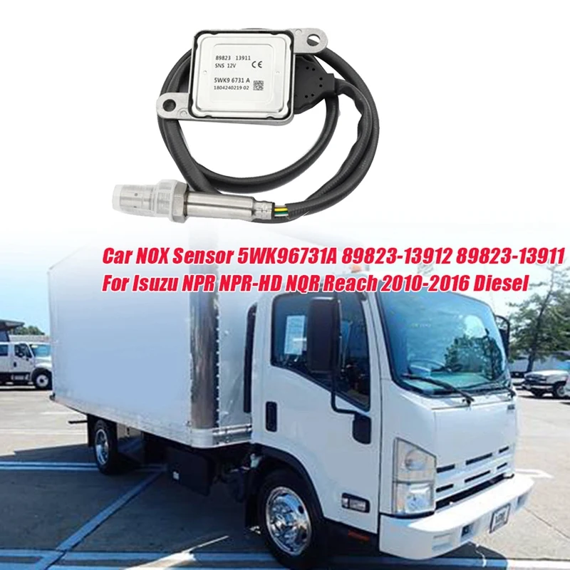 Серебряный автомобильный Датчик NOX 5WK96731A 89823-13912 89823-13911 для Isuzu NPR NPR-HD NQR Reach 2010-2016, датчик оксида дизельного азота
Серебряный автомобильный Датчик NOX 5WK96731A 89823-13912 89823-13911 для Isuzu NPR NPR-HD NQR Reach 2010-2016, датчик оксида дизельного азота
