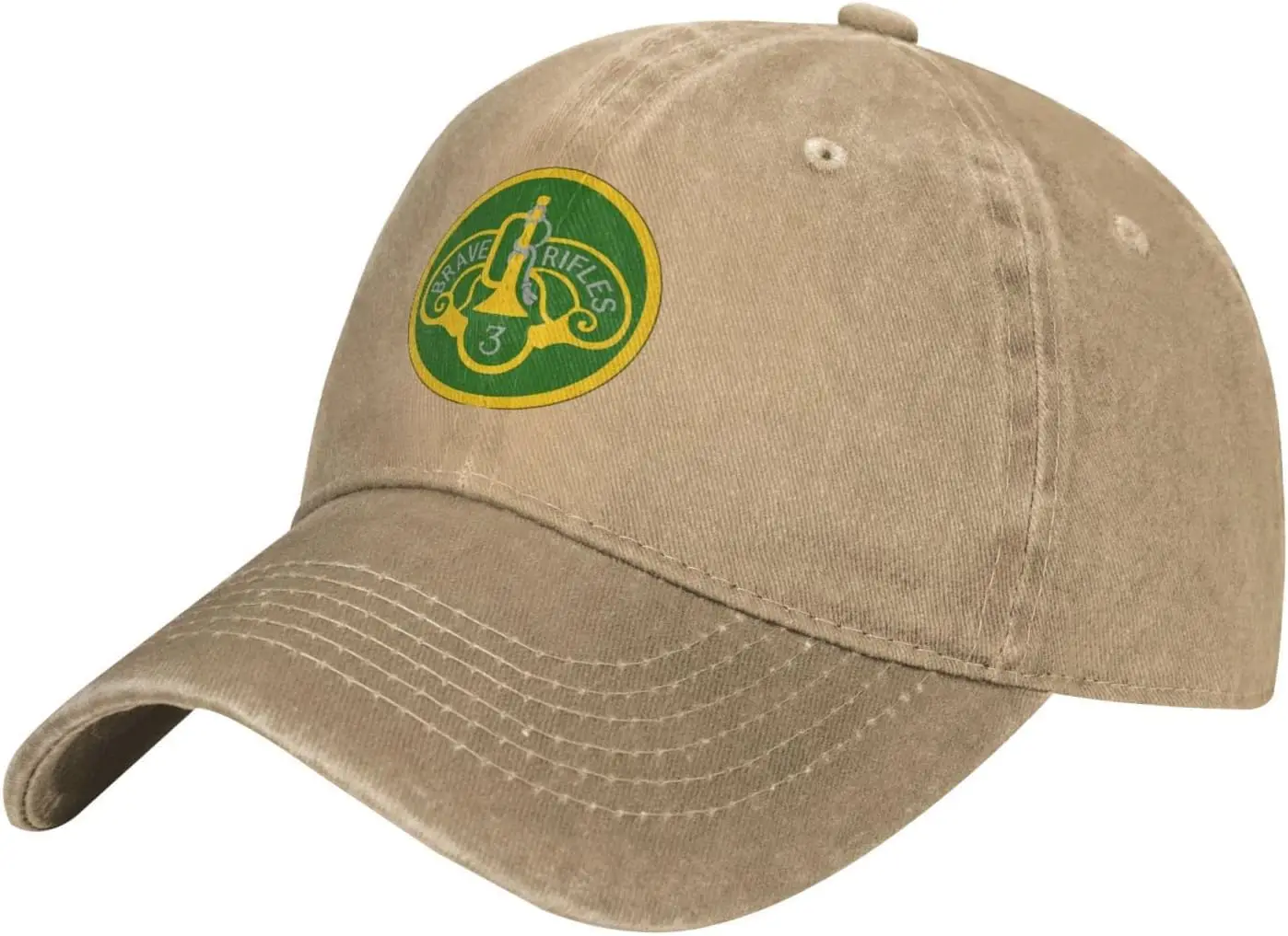 

Us 3D Armored Cavalry Regiment Cowboy Hats for Men Women, Adjustable Cotton Denim Baseball Cap