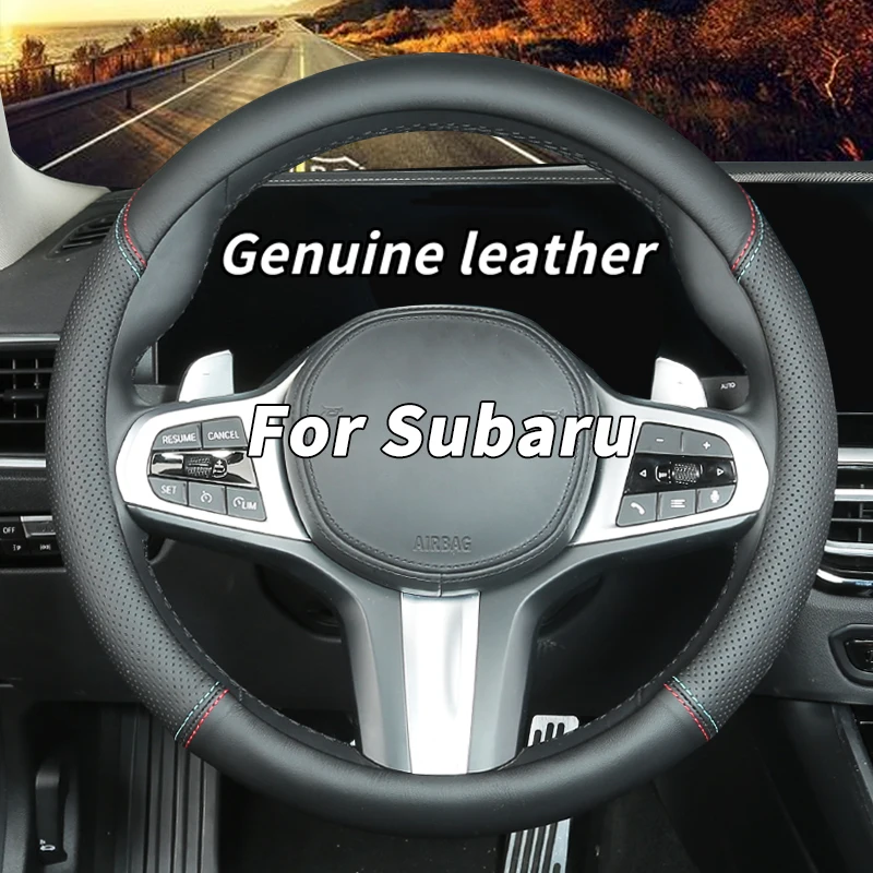 Чехол на руль для Subaru, чехол на руль из натуральной кожи, нескользящий, дышащий, для аксессуаров Subaru
Чехол на руль для Subaru, чехол на руль из натуральной кожи, нескользящий, дышащий, для аксессуаров Subaru