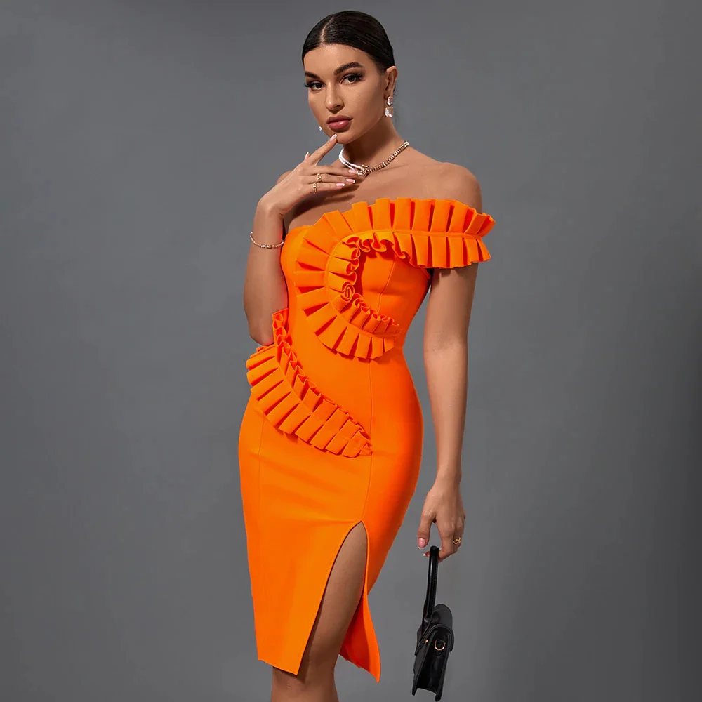 New Orange Color Women Sleeveless Sexy Bodycon Mini Dress Rayon Bandage Celebrate Evening Party Outfit Costume High Quality
New Orange Color Women Sleeveless Sexy Bodycon Mini Dress Rayon Bandage Celebrate Evening Party Outfit Costume High Quality