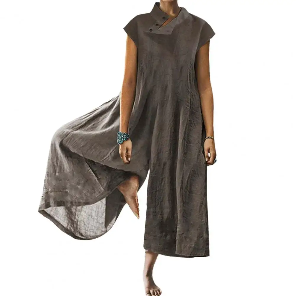 Beautiful Women Summer Jumpsuit Button Vintage Women Jumpsuit Short Sleeves Ladies Jumpsuit
Beautiful Women Summer Jumpsuit Button Vintage Women Jumpsuit Short Sleeves Ladies Jumpsuit