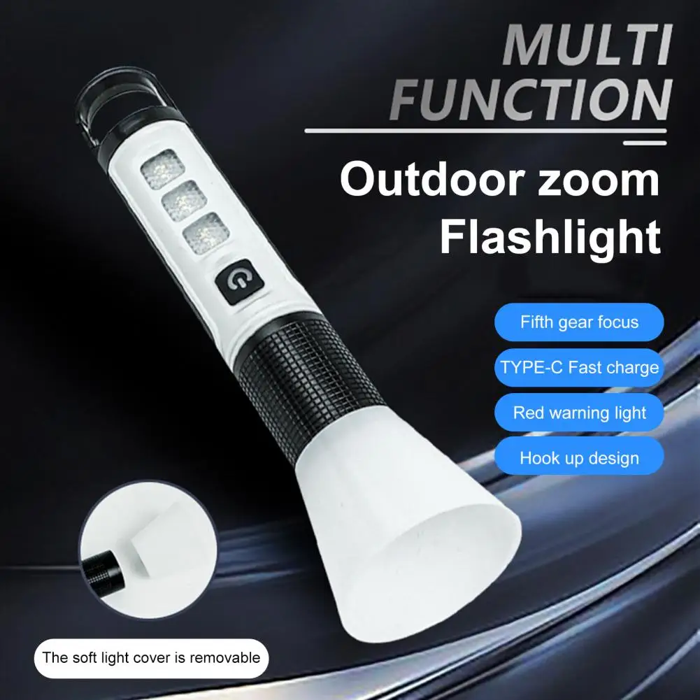 5 Gear LED Flashlight with Hanging Hole Telescopic Focusing Hunting Powerful Side Light LED Torch for Outdoor Camping Fishing
5 Gear LED Flashlight with Hanging Hole Telescopic Focusing Hunting Powerful Side Light LED Torch for Outdoor Camping Fishing