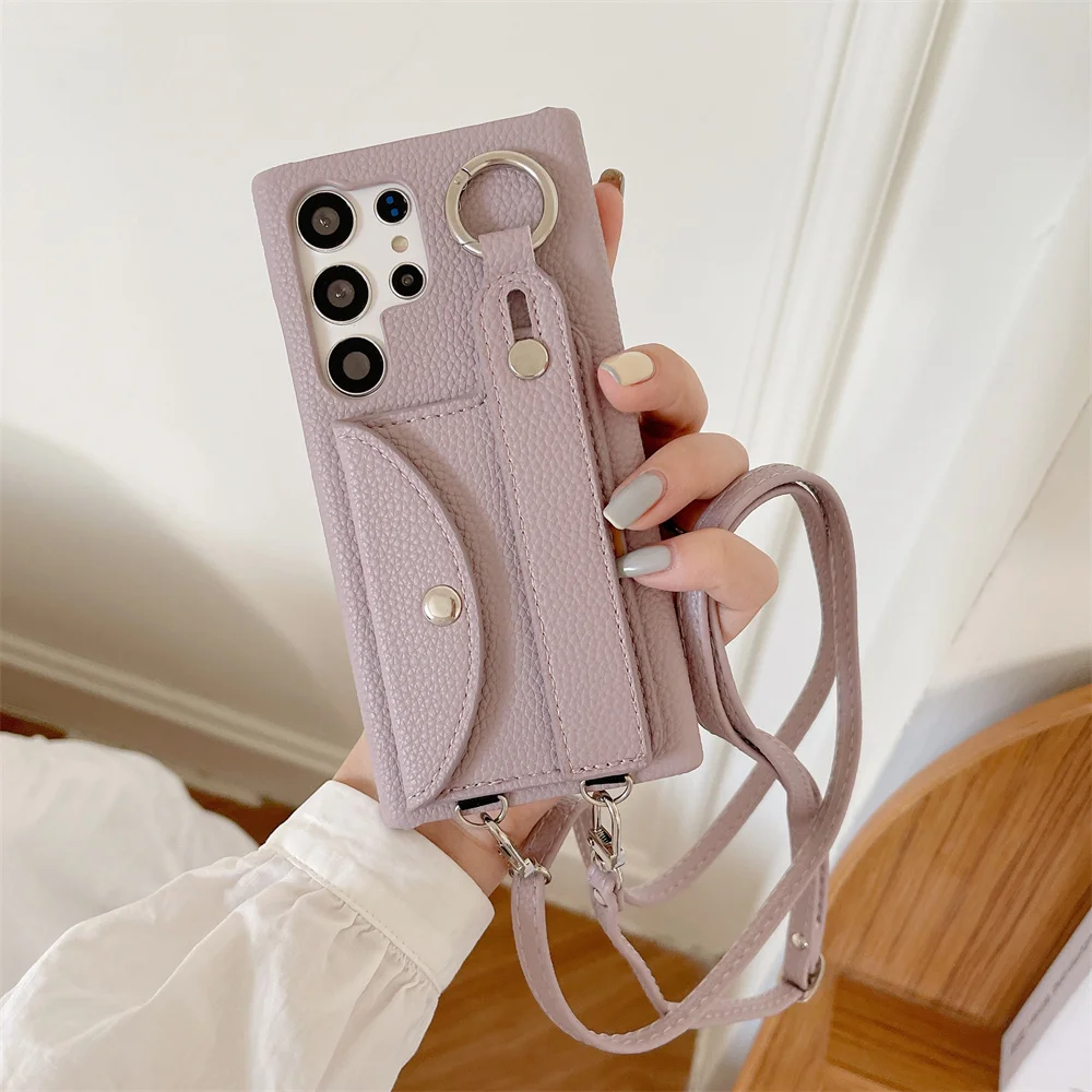 Wrist Strap Crossbody Phone Case For Samsung Galaxy S23 S22 S21 S20 Plus Note 20 Ultra Card Holder Wallet Lanyard Leather Cover
Wrist Strap Crossbody Phone Case For Samsung Galaxy S23 S22 S21 S20 Plus Note 20 Ultra Card Holder Wallet Lanyard Leather Cover