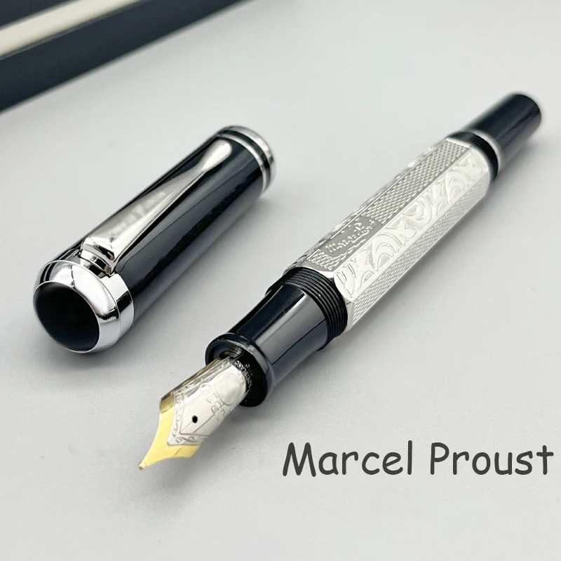 

Lan MB Writer Marcel Proust Luxury Fountain Pen 14K 4810 Nib Rollerball Ballpoint Pens