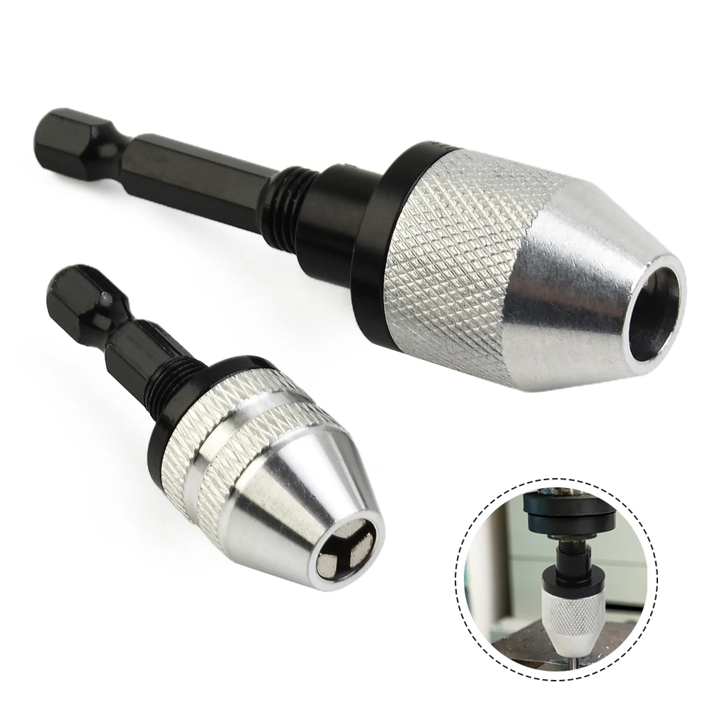 1pc Drill Chuck 1/4'' Hex Shank Keyless Screwdriver Impact Driver Adaptor Electric Tool Quick Change Converter 0.3-3.6/0.3-6.5mm
1pc Drill Chuck 1/4'' Hex Shank Keyless Screwdriver Impact Driver Adaptor Electric Tool Quick Change Converter 0.3-3.6/0.3-6.5mm