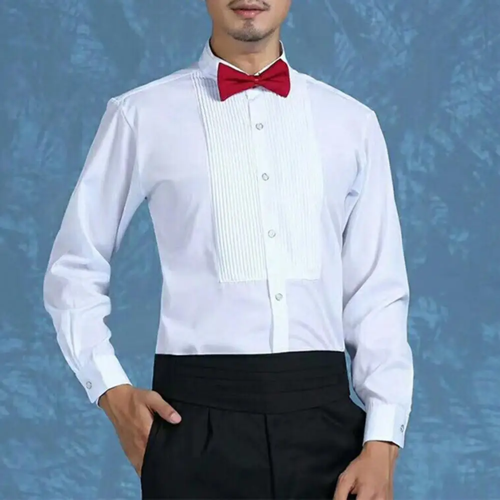 Men Long Sleeve Shirt Elegant Men's Winged Collar Dress Shirt for Formal Events Solid Color Long Sleeve for Office for Groomsmen
Men Long Sleeve Shirt Elegant Men's Winged Collar Dress Shirt for Formal Events Solid Color Long Sleeve for Office for Groomsmen
