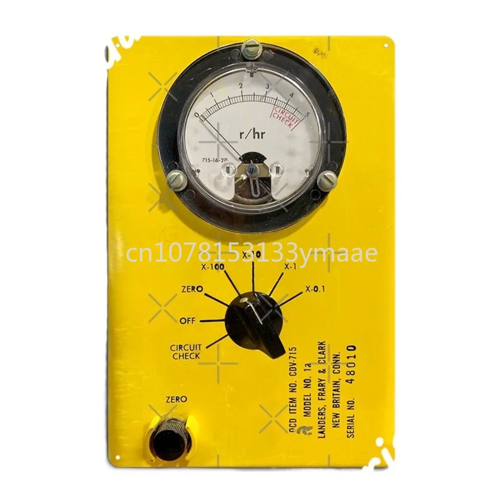 

Radioactive Geiger Counter Rtro Metal Signs Cinema Garage Party create Mural Painting Tin sign Posters