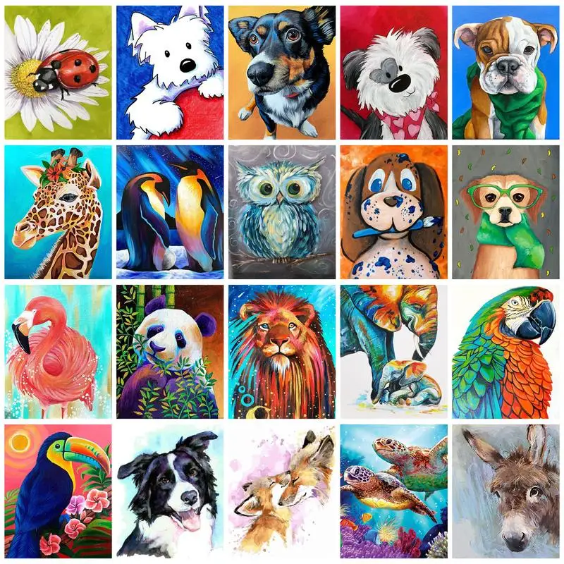 RUOPOTY Painting By Numbers For Decorative paintings Colored animals Personalized gift Home decor
RUOPOTY Painting By Numbers For Decorative paintings Colored animals Personalized gift Home decor