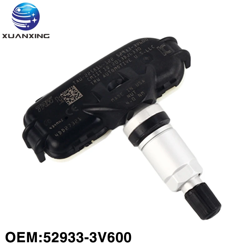 TPMS 52933-3V600 Tire Pressure Sensor 433Mhz Aluminum Real-time Monitoring System 5+ Years for Hyundai Grandeur I40 Kia Rio UB
TPMS 52933-3V600 Tire Pressure Sensor 433Mhz Aluminum Real-time Monitoring System 5+ Years for Hyundai Grandeur I40 Kia Rio UB