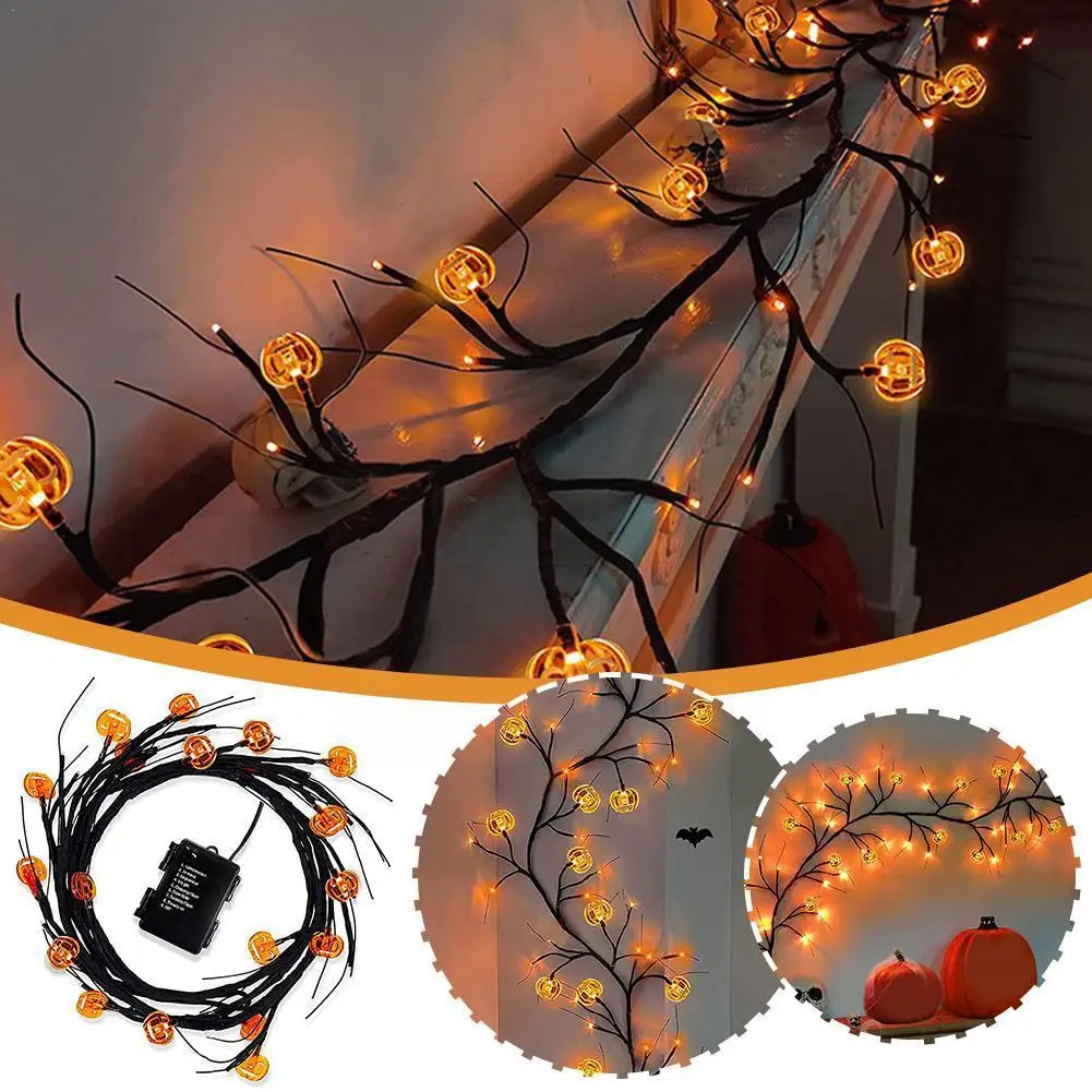 Halloween Willow Vine String Lights Led Pumpkin Bat Branch Garland Light For Halloween Indoor Outdoor Halloween Party Decor M9u6
Halloween Willow Vine String Lights Led Pumpkin Bat Branch Garland Light For Halloween Indoor Outdoor Halloween Party Decor M9u6