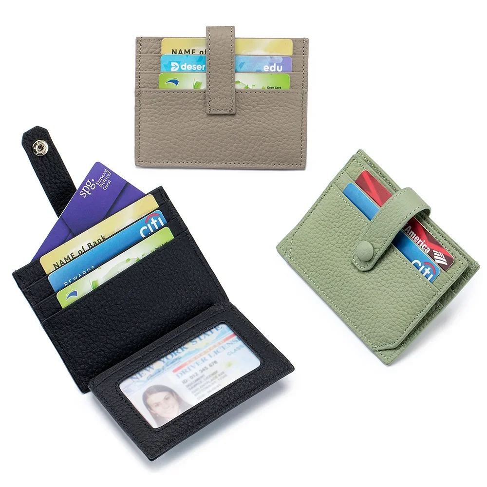 Slim Ultrathin Wallet for Women Genuine Leather Bifold Credit Card Holder Driver License Cover & ID Window Portable Hasp Design
Slim Ultrathin Wallet for Women Genuine Leather Bifold Credit Card Holder Driver License Cover & ID Window Portable Hasp Design