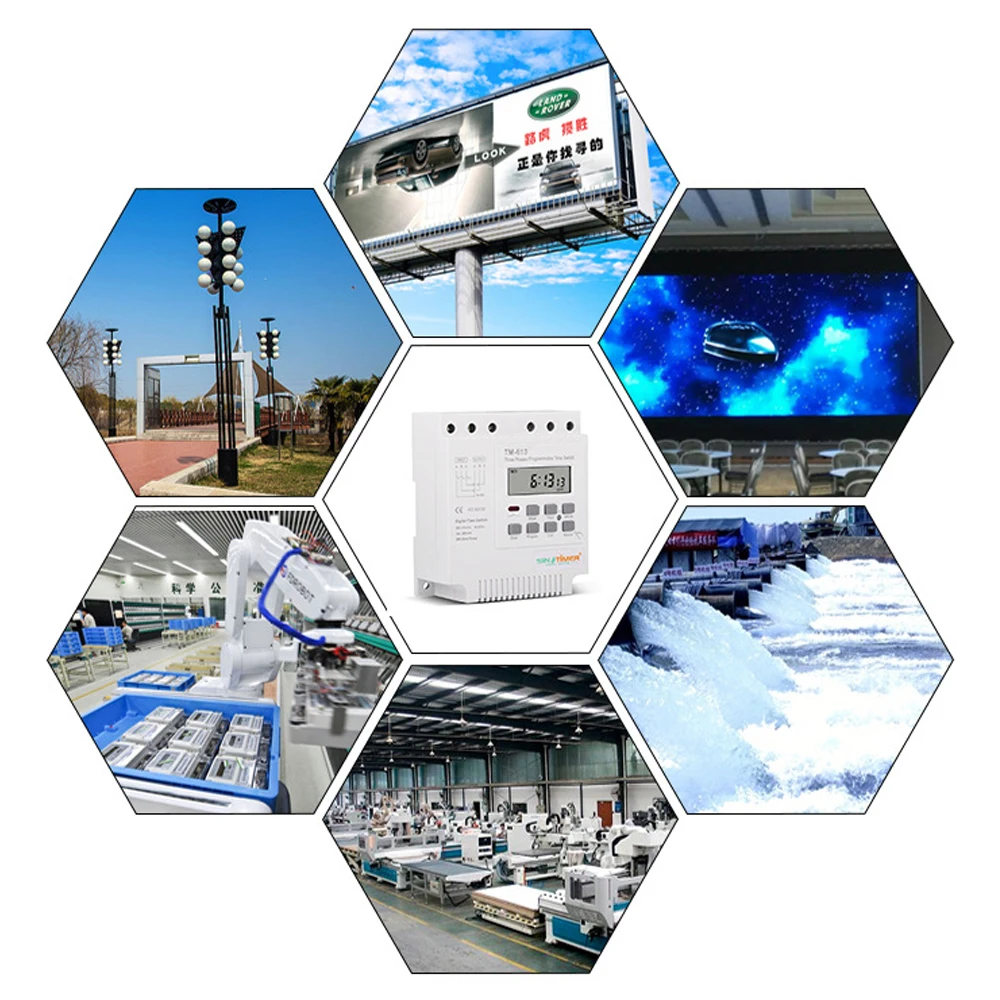 TM613 380V 16A Three Phases Digital Timer Automatic Switch 7 Days Programmable Relay Timer Switch Motor Intelligent Controller
TM613 380V 16A Three Phases Digital Timer Automatic Switch 7 Days Programmable Relay Timer Switch Motor Intelligent Controller