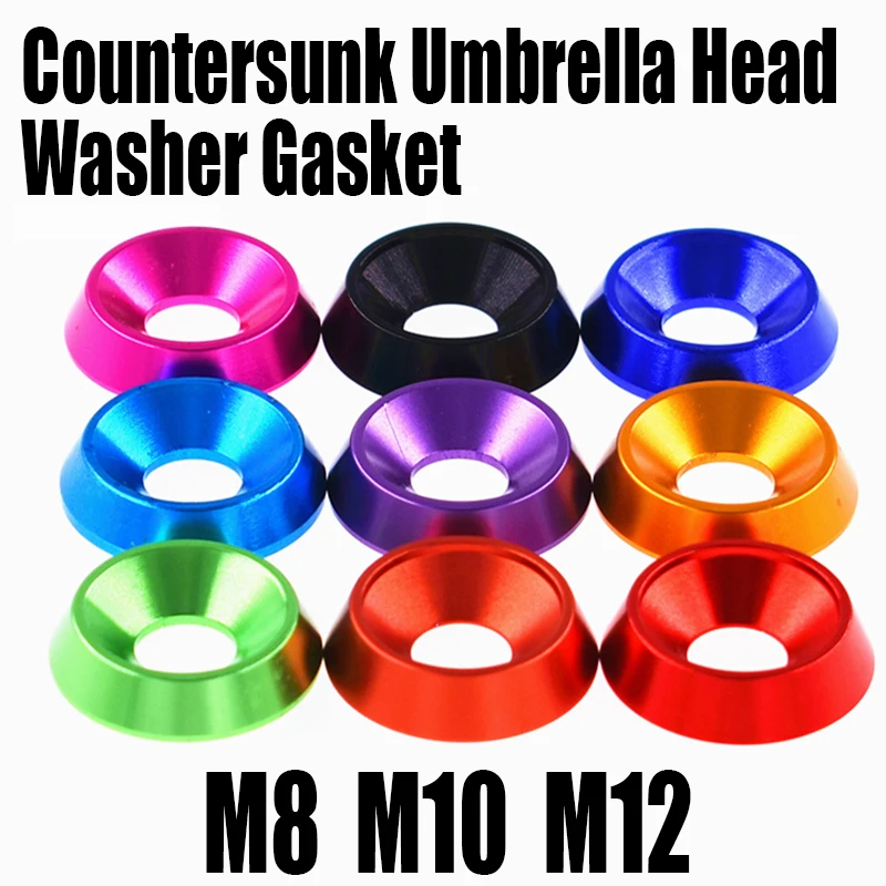 2PCS M8 M10 M12 Aluminum Colourful Countersunk Umbrella Flat Head Screw Concave Conical Decorative Groove Washer Gasket
2PCS M8 M10 M12 Aluminum Colourful Countersunk Umbrella Flat Head Screw Concave Conical Decorative Groove Washer Gasket