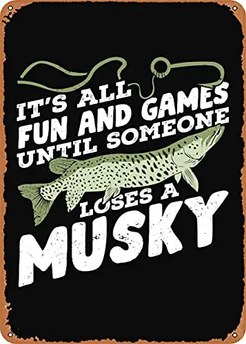Musky Fishing Design Vintage Look Metal Sign Patent Art Prints Retro Gift 8x12 Inch
Musky Fishing Design Vintage Look Metal Sign Patent Art Prints Retro Gift 8x12 Inch