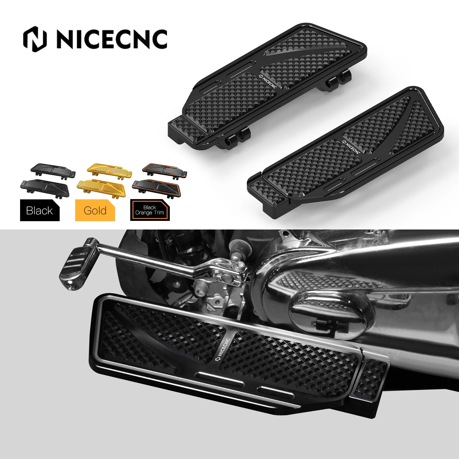 Enlarged Footboards Footrest For Harley CVO Road Glide Electra Glide Heritage Softail Road King Street Glide 50502250,50502251
Enlarged Footboards Footrest For Harley CVO Road Glide Electra Glide Heritage Softail Road King Street Glide 50502250,50502251