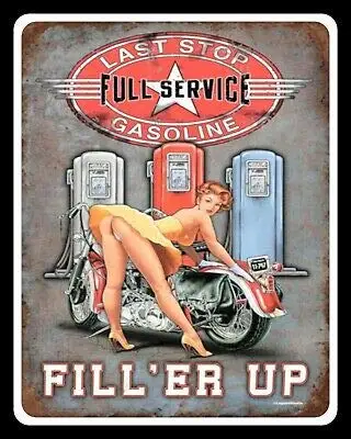 Metal Tin Sign Last Stop Garage Workshop Pin Up Girl Motorbike Motorcycle Pub Outdoor Bar Retro Poster Home Kitchen Restaurant W
Metal Tin Sign Last Stop Garage Workshop Pin Up Girl Motorbike Motorcycle Pub Outdoor Bar Retro Poster Home Kitchen Restaurant W