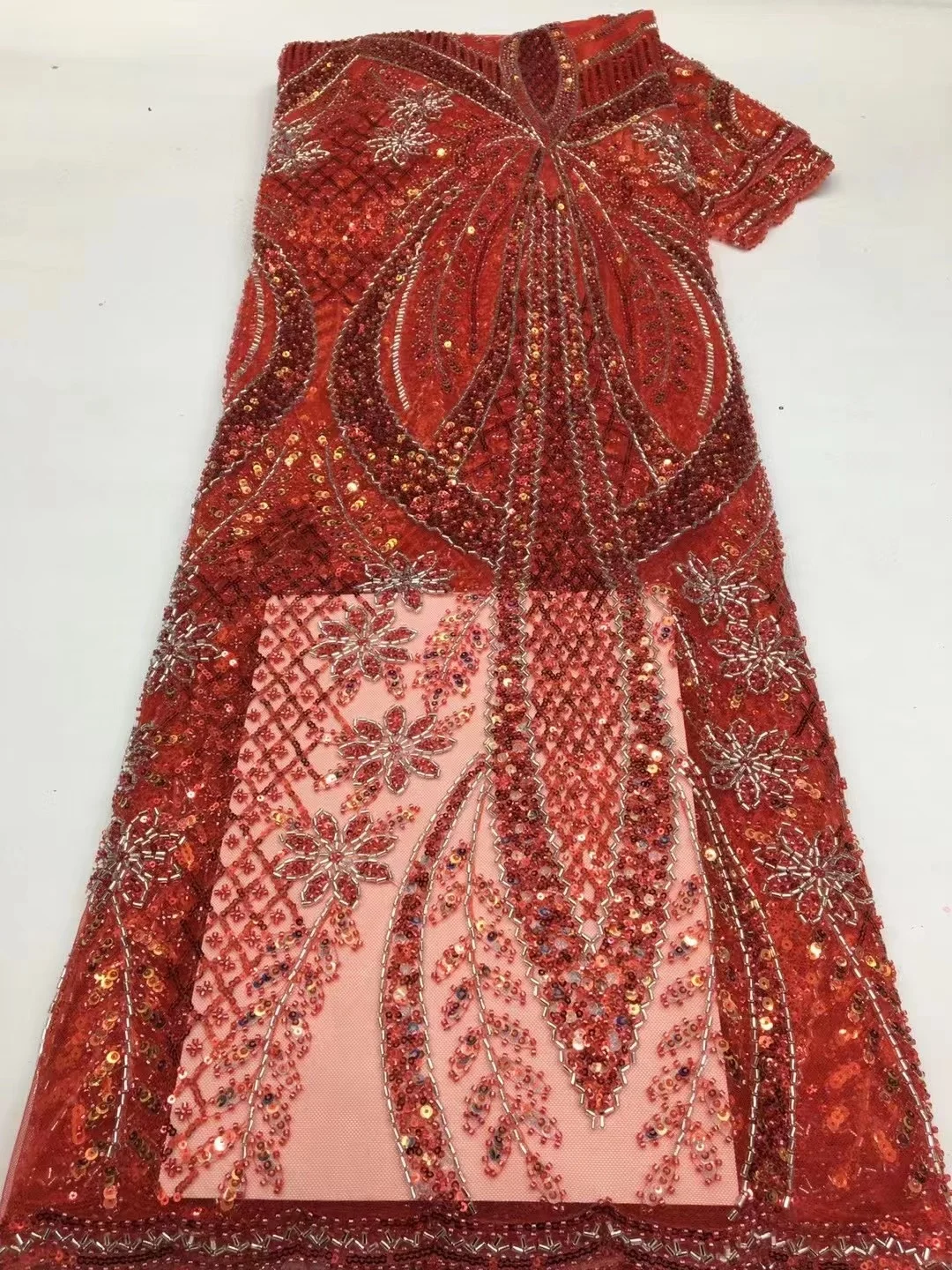 Nigerian 2023 Heavy Handmade Beads Tulle Lace Fabric African Luxury Sequins Pearl Fabric Fashion For Women Bride Dresses Sewing
Nigerian 2023 Heavy Handmade Beads Tulle Lace Fabric African Luxury Sequins Pearl Fabric Fashion For Women Bride Dresses Sewing
