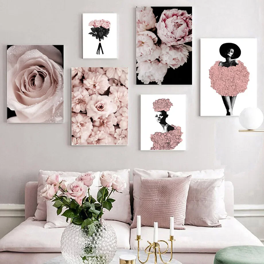 Rose Peony Horse Black And White Woman Wall Art Canvas Painting Nordic Posters And Prints Wall Pictures For Living Room Decor
Rose Peony Horse Black And White Woman Wall Art Canvas Painting Nordic Posters And Prints Wall Pictures For Living Room Decor